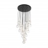 NOWOŚĆ 10099NILOS BLACK GOLD LAMPA WISZACA 26 Tk Lighting