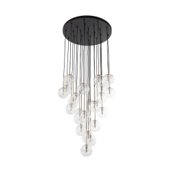 NOWOŚĆ 10099NILOS BLACK GOLD LAMPA WISZACA 26 Tk Lighting