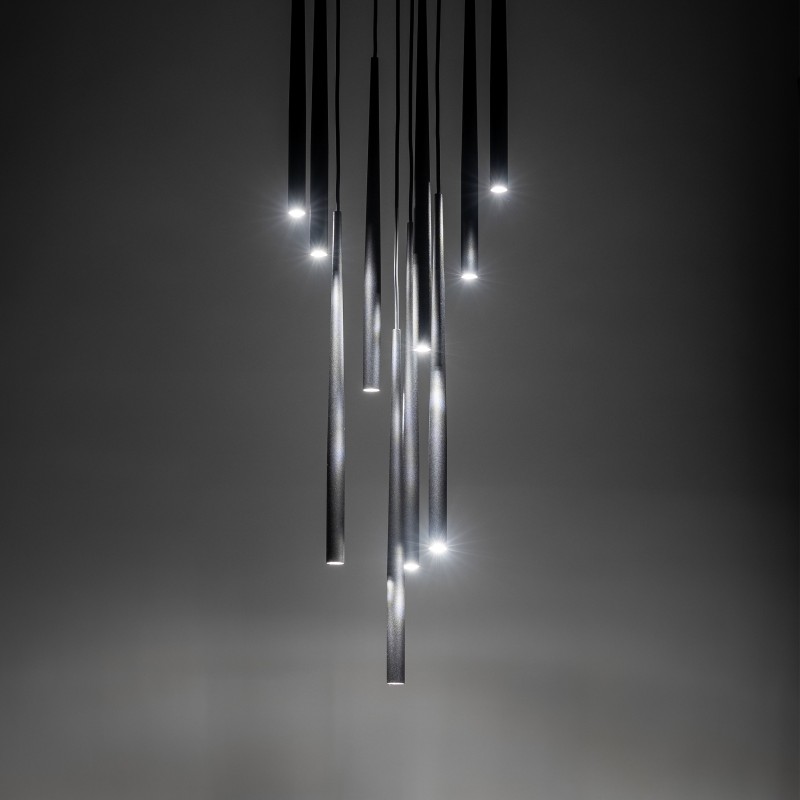 NOWOŚĆ 10114PIANO BLACK LAMPA WISZACA 10 Tk Lighting