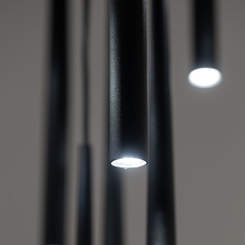 NOWOŚĆ 10114PIANO BLACK LAMPA WISZACA 10 Tk Lighting