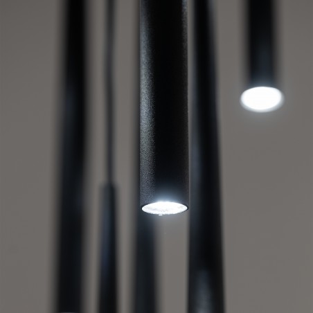 NOWOŚĆ 10114PIANO BLACK LAMPA WISZACA 10 Tk Lighting