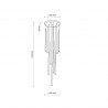NOWOŚĆ 10114PIANO BLACK LAMPA WISZACA 10 Tk Lighting