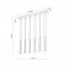 NOWOŚĆ 10115PIANO BLACK LAMPA WISZACA 12 Tk Lighting