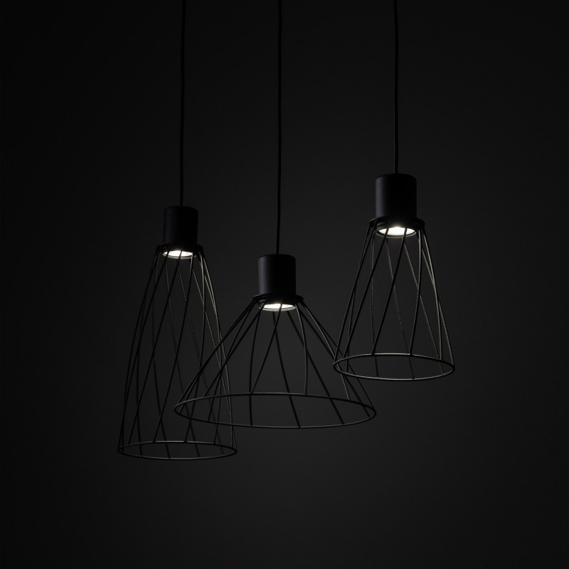 NOWOŚĆ 10149MODESTO BLACK LAMPA WISZACA 3 Tk Lighting