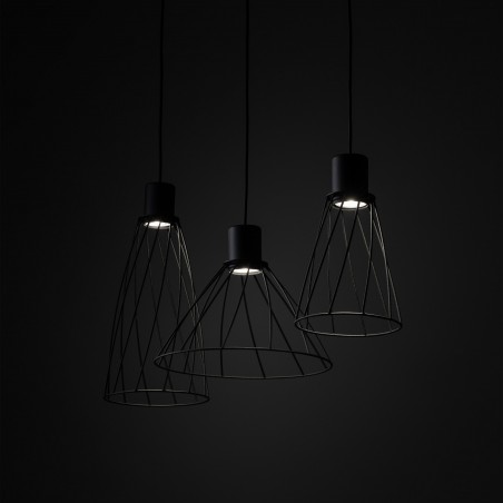 NOWOŚĆ 10149MODESTO BLACK LAMPA WISZACA 3 Tk Lighting
