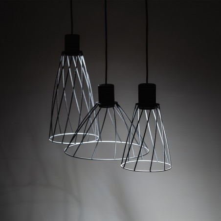 NOWOŚĆ 10149MODESTO BLACK LAMPA WISZACA 3 Tk Lighting
