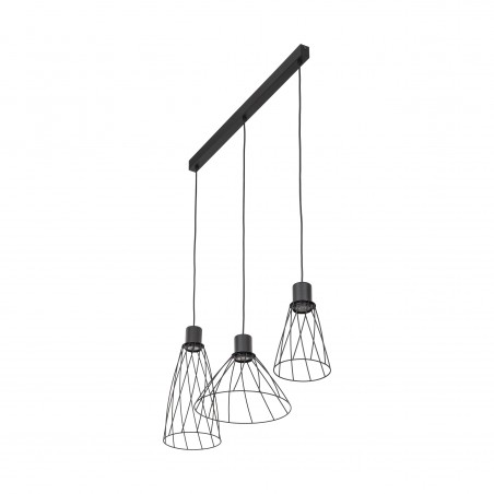NOWOŚĆ 10149MODESTO BLACK LAMPA WISZACA 3 Tk Lighting