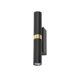 NOWOŚĆ 10145LAGOS BLACK GOLD KINKIET 2 Tk Lighting
