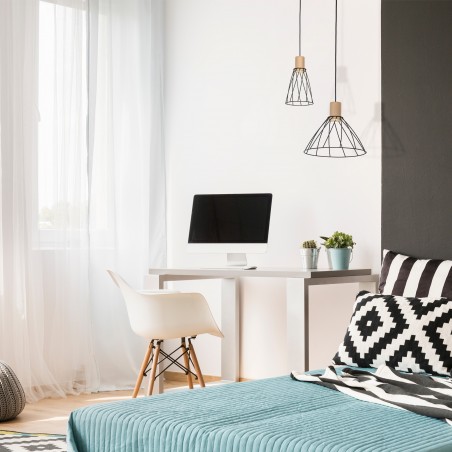 NOWOŚĆ 10155MODESTO WOOD SOSNA LAMPA WISZACA 1 Tk Lighting
