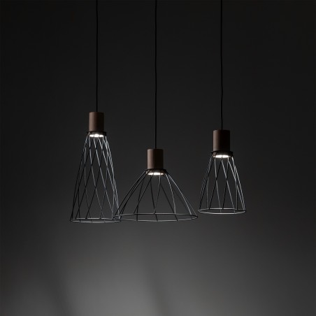 NOWOŚĆ 10158MODESTO WOOD SOSNA LAMPA WISZACA 3 Tk Lighting