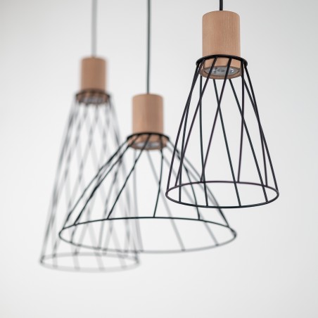 NOWOŚĆ 10158MODESTO WOOD SOSNA LAMPA WISZACA 3 Tk Lighting