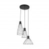 NOWOŚĆ 10187MODESTO BLACK LAMPA WISZACA 3 KOŁO Tk Lighting