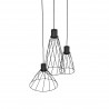 NOWOŚĆ 10187MODESTO BLACK LAMPA WISZACA 3 KOŁO Tk Lighting