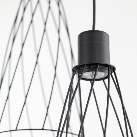 NOWOŚĆ 10187MODESTO BLACK LAMPA WISZACA 3 KOŁO Tk Lighting