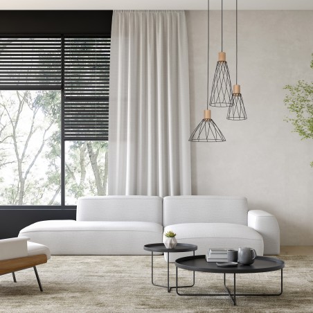NOWOŚĆ 10188MODESTO WOOD SOSNA LAMPA WISZACA 3 KOŁO Tk Lighting