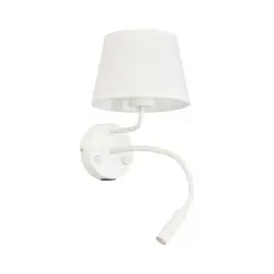 NOWOŚĆ 10204MAJA WHITE KINKIET 2 E27 + G9 + USB Tk Lighting