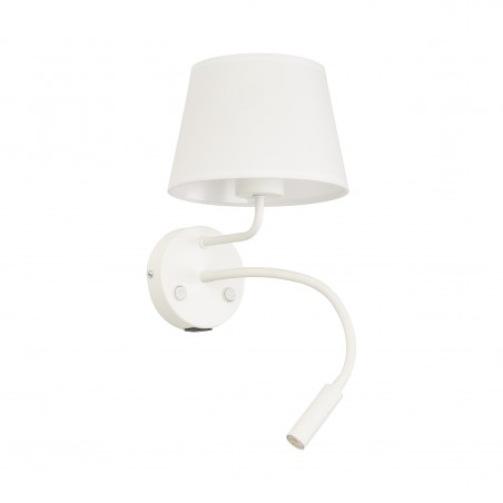 NOWOŚĆ 10204MAJA WHITE KINKIET 2 E27 + G9 + USB Tk Lighting