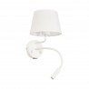 NOWOŚĆ 10204MAJA WHITE KINKIET 2 E27 + G9 + USB Tk Lighting