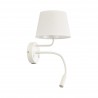NOWOŚĆ 10204MAJA WHITE KINKIET 2 E27 + G9 + USB Tk Lighting