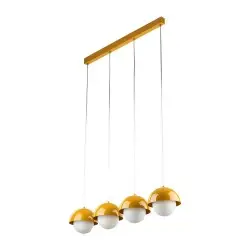NOWOŚĆ 10267BONO OCHRA LAMPA WISZĄCA 4 LISTWA Tk Lighting