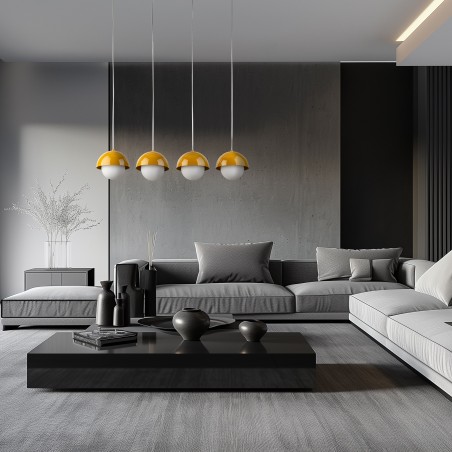 NOWOŚĆ 10267BONO OCHRA LAMPA WISZĄCA 4 LISTWA Tk Lighting