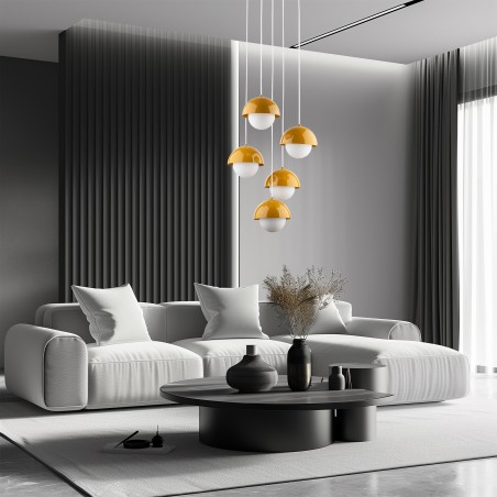 NOWOŚĆ 10268BONO OCHRA LAMPA WISZACA 5 Tk Lighting