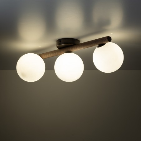 NOWOŚĆ 10269ESTERA WOOD ORZECH LAMPA SUFITOWA 3 Tk Lighting