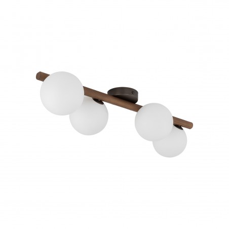 NOWOŚĆ 10270ESTERA WOOD ORZECH LAMPA SUFITOWA 4 Tk Lighting