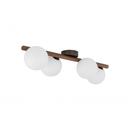 NOWOŚĆ 10270ESTERA WOOD ORZECH LAMPA SUFITOWA 4 Tk Lighting