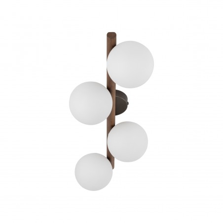 NOWOŚĆ 10270ESTERA WOOD ORZECH LAMPA SUFITOWA 4 Tk Lighting