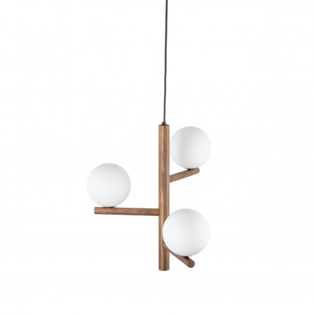 NOWOŚĆ 10271ESTERA WOOD ORZECH LAMPA WISZACA 3 Tk Lighting