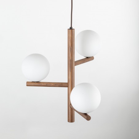 NOWOŚĆ 10271ESTERA WOOD ORZECH LAMPA WISZACA 3 Tk Lighting