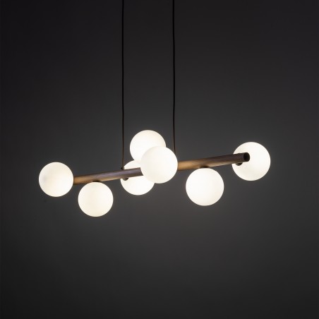 NOWOŚĆ 10272ESTERA WOOD ORZECH LAMPA WISZACA 7  Tk Lighting