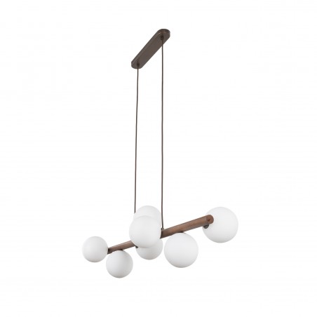 NOWOŚĆ 10272ESTERA WOOD ORZECH LAMPA WISZACA 7  Tk Lighting