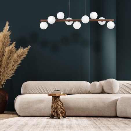 NOWOŚĆ 10273ESTERA WOOD ORZECH LAMPA WISZACA 9  Tk Lighting