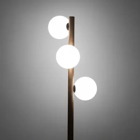 NOWOŚĆ 16045ESTERA WOOD ORZECH LAMPA PODŁOGOWA 3 Tk Lighting