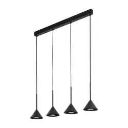 NOWOŚĆ 10305CONO MINI BLACK LAMPA WISZACA 4 Tk Lighting