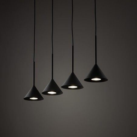NOWOŚĆ 10305CONO MINI BLACK LAMPA WISZACA 4 Tk Lighting
