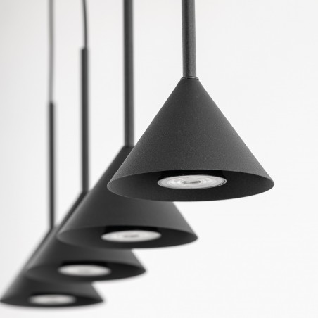 NOWOŚĆ 10305CONO MINI BLACK LAMPA WISZACA 4 Tk Lighting