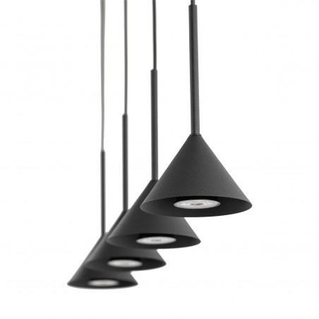NOWOŚĆ 10305CONO MINI BLACK LAMPA WISZACA 4 Tk Lighting