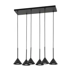 NOWOŚĆ 10306CONO MINI BLACK LAMPA WISZACA 6 Tk Lighting