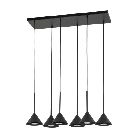 NOWOŚĆ 10306CONO MINI BLACK LAMPA WISZACA 6 Tk Lighting