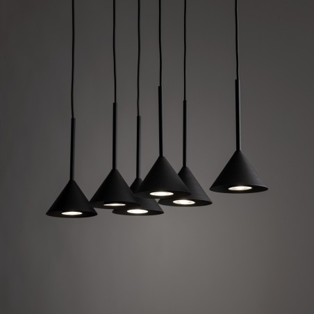 NOWOŚĆ 10306CONO MINI BLACK LAMPA WISZACA 6 Tk Lighting