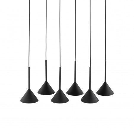 NOWOŚĆ 10306CONO MINI BLACK LAMPA WISZACA 6 Tk Lighting