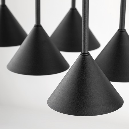NOWOŚĆ 10306CONO MINI BLACK LAMPA WISZACA 6 Tk Lighting