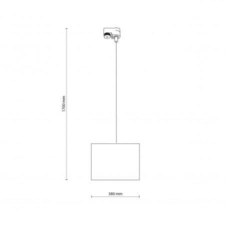 NOWOŚĆ 10669TRACER BLACK 380  1XE27 Tk Lighting