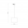 NOWOŚĆ 10669TRACER BLACK 380  1XE27 Tk Lighting