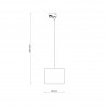 NOWOŚĆ 10673TRACER BLACK 300 1XE27 Tk Lighting