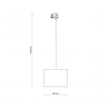 NOWOŚĆ 10689TRACER BLACK 380 TRÓJOBWODOWY 1XE27 Tk Lighting
