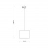 NOWOŚĆ 10691TRACER WHITE 380 TRÓJOBWODOWY 1XE27 Tk Lighting